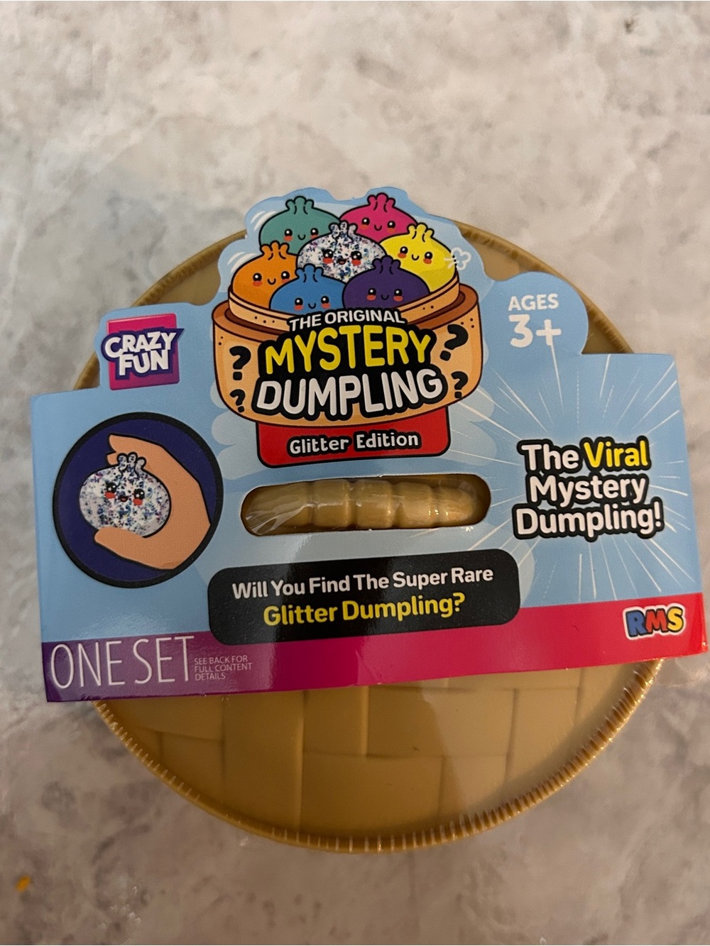 VIRAL Crazy Fun RMS Glitter Series Mystery Dumpling Squishy Toy NWT